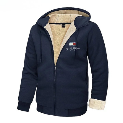 Sweat-shirt avec doublure en fourrure