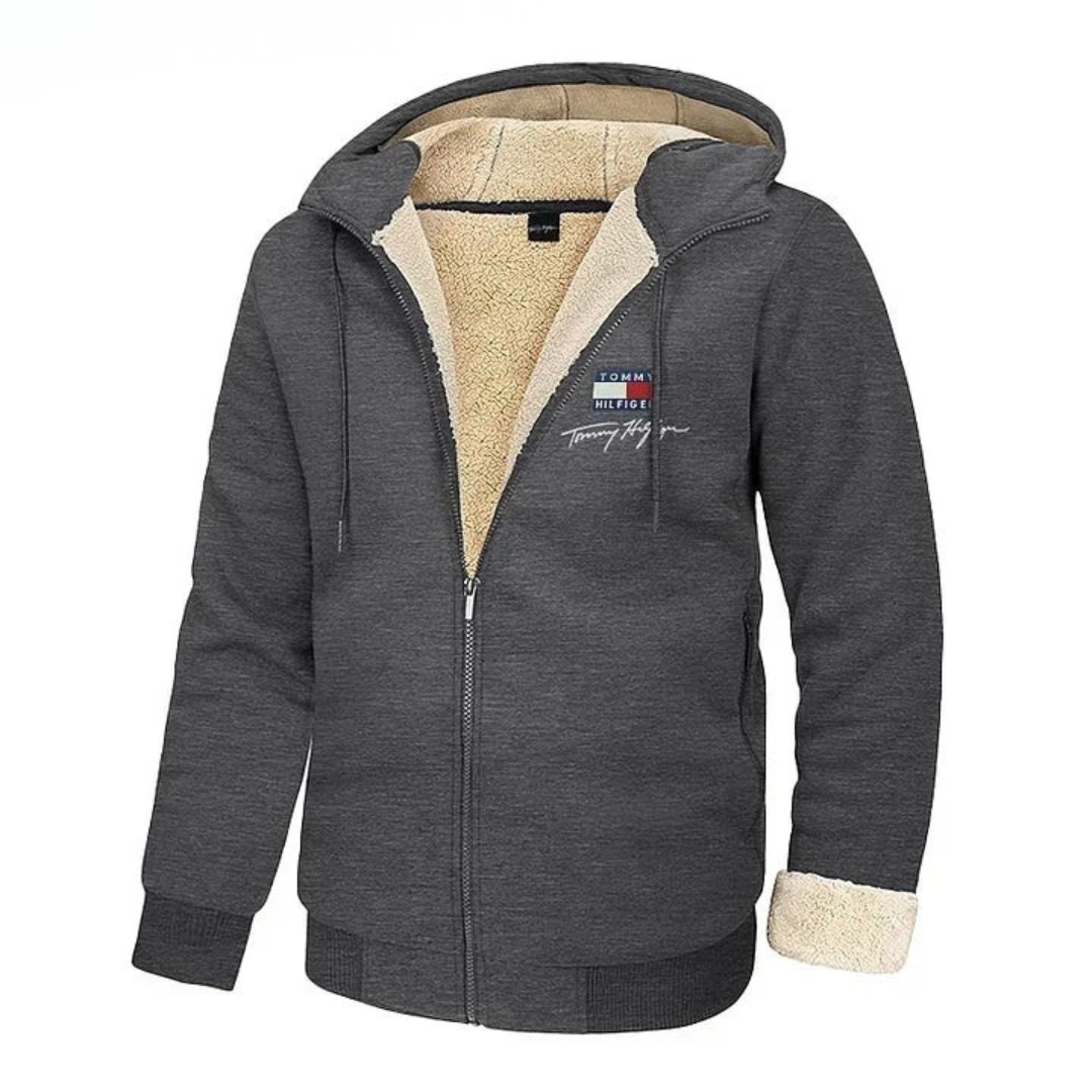 Sweat-shirt avec doublure en fourrure