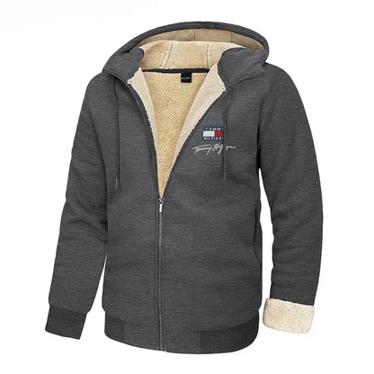 Sweat-shirt avec doublure en fourrure